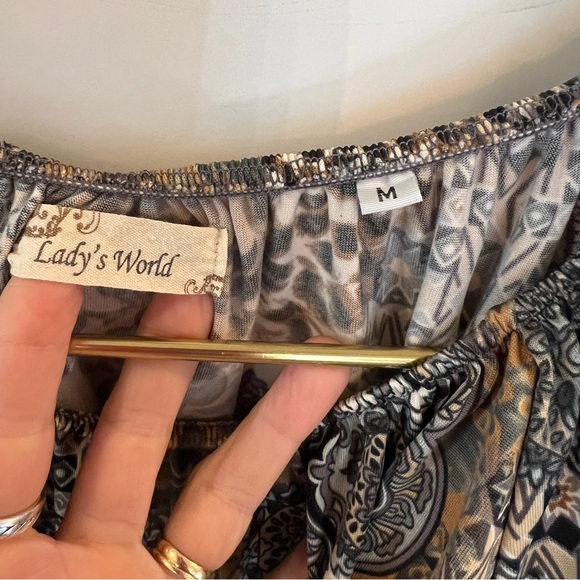 Happy & Free Black Genuine Leather Shoulder/Tote Bag + Medium Boho Dress - Picture 3 of 16